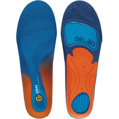 Gevormde inlegzolen met stabiliserende schaal. ondersteuning - cushioning gel 3d