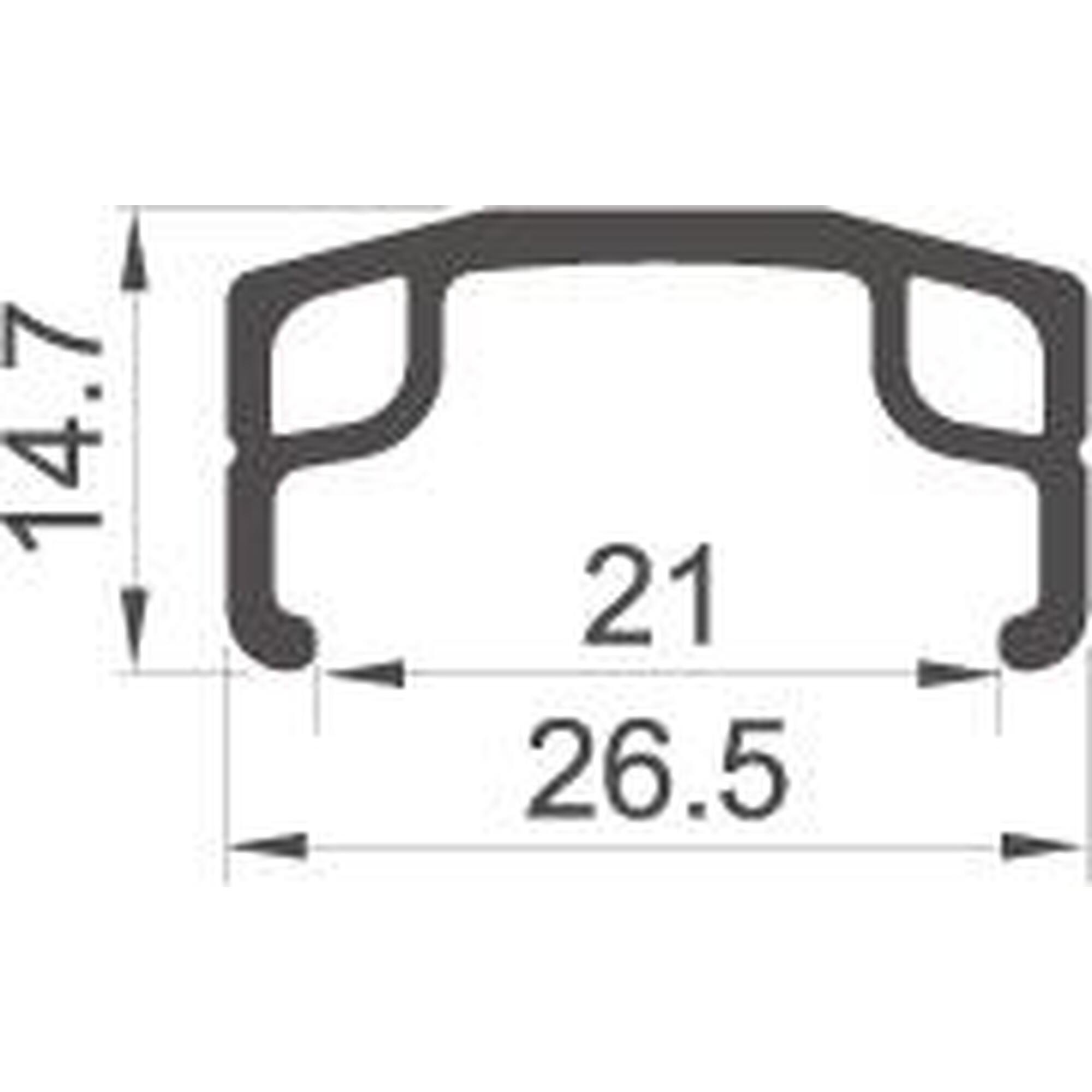 Rodi Voorwiel 28" / 622*21 Parallex zilver