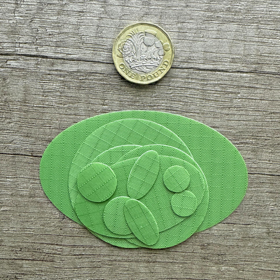 Łatki naprawcze do kurtek puchowych, wodoodporne (świeża zieleń)