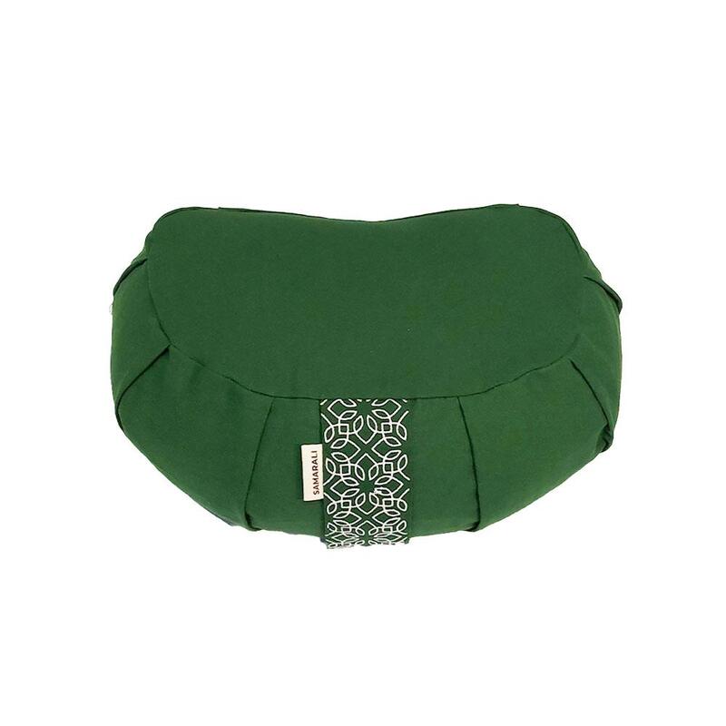 Coussin de Méditation Demi Lune Vert forêt