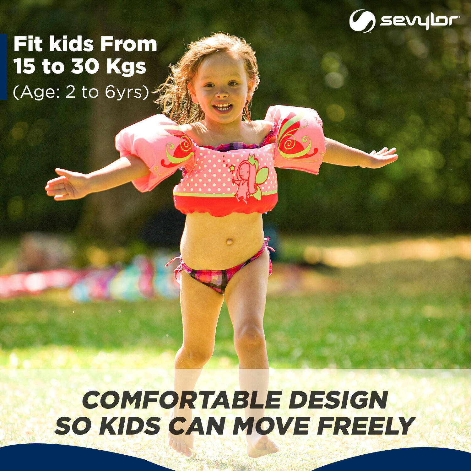 Kids Puddle Jumper Swim Adjustable Pool Armband & Waistband, 2 to 6 Year l 15 to 30 Kg, Green -  3