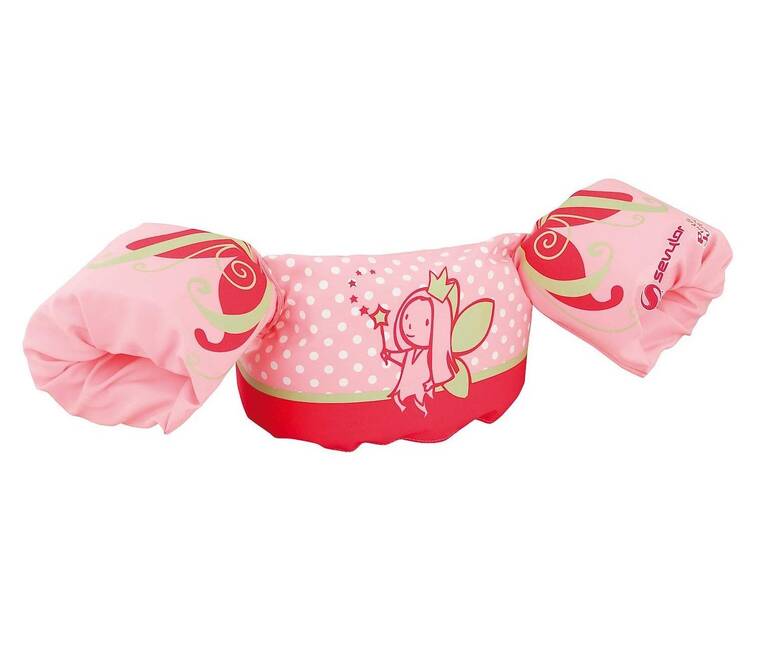 Kids Puddle Jumper Swim Adjustable Pool Armband & Waistband, 2 to 6 Year l 15 to 30 Kg, Pink