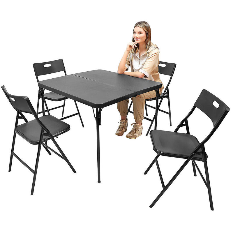 Stół kempingowy składany Enero Camp dla 2-4 osób + 4 krzesła