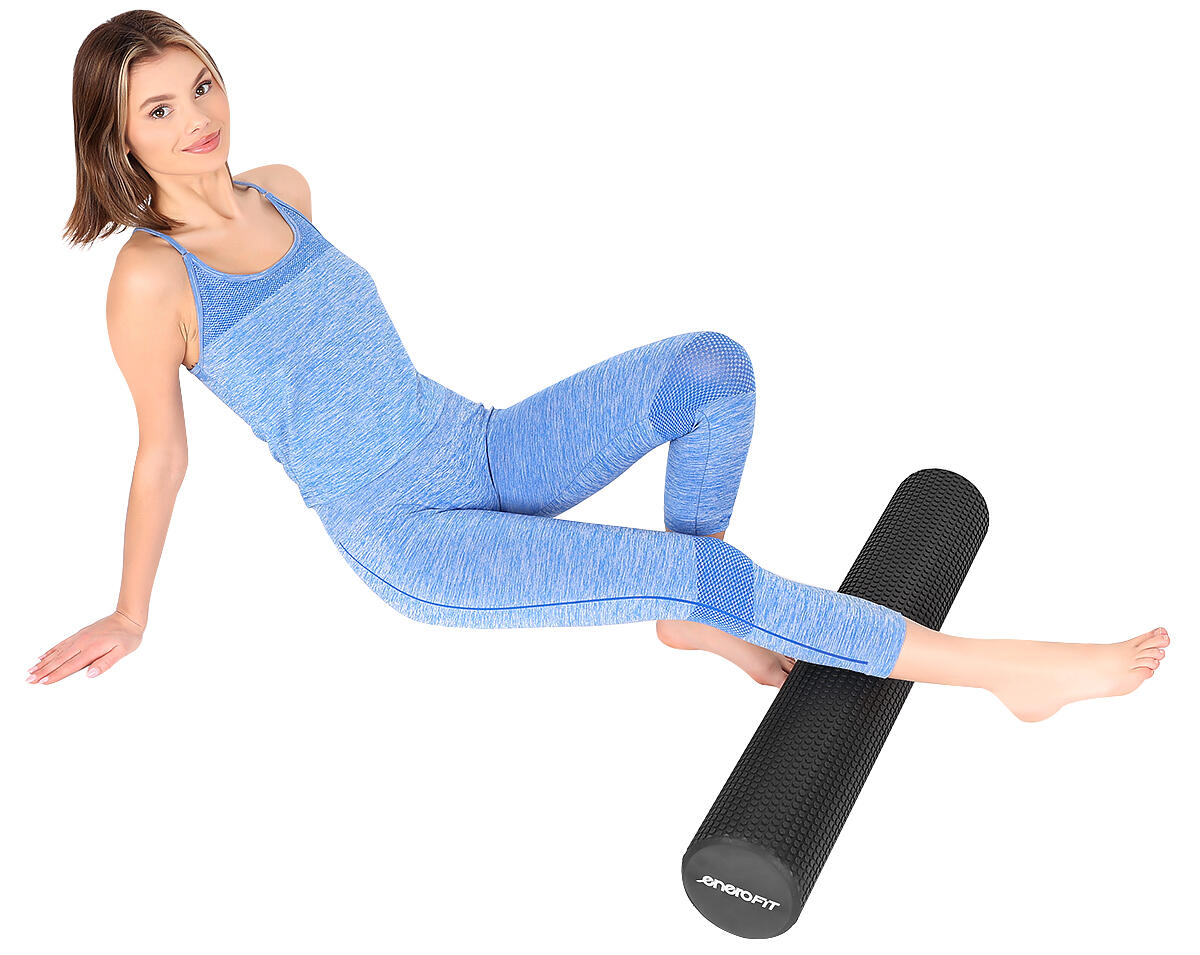 Wałek fitness Enero Fit 60 cmz wypustkami pianka Eva 4/6