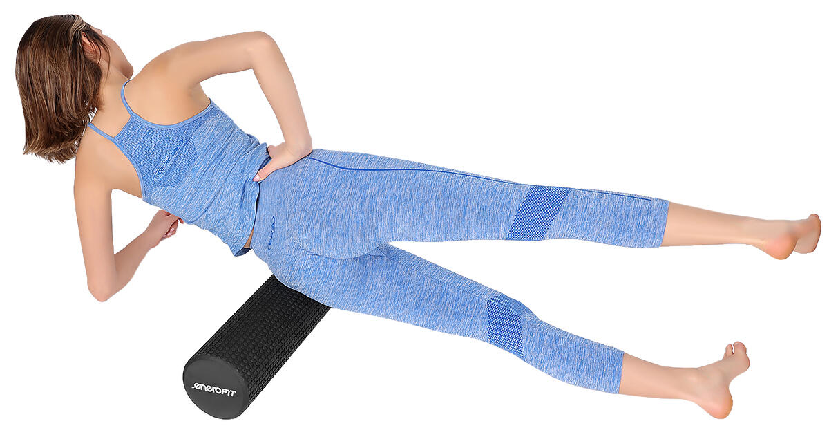 Wałek fitness Enero Fit 60 cmz wypustkami pianka Eva 3/6