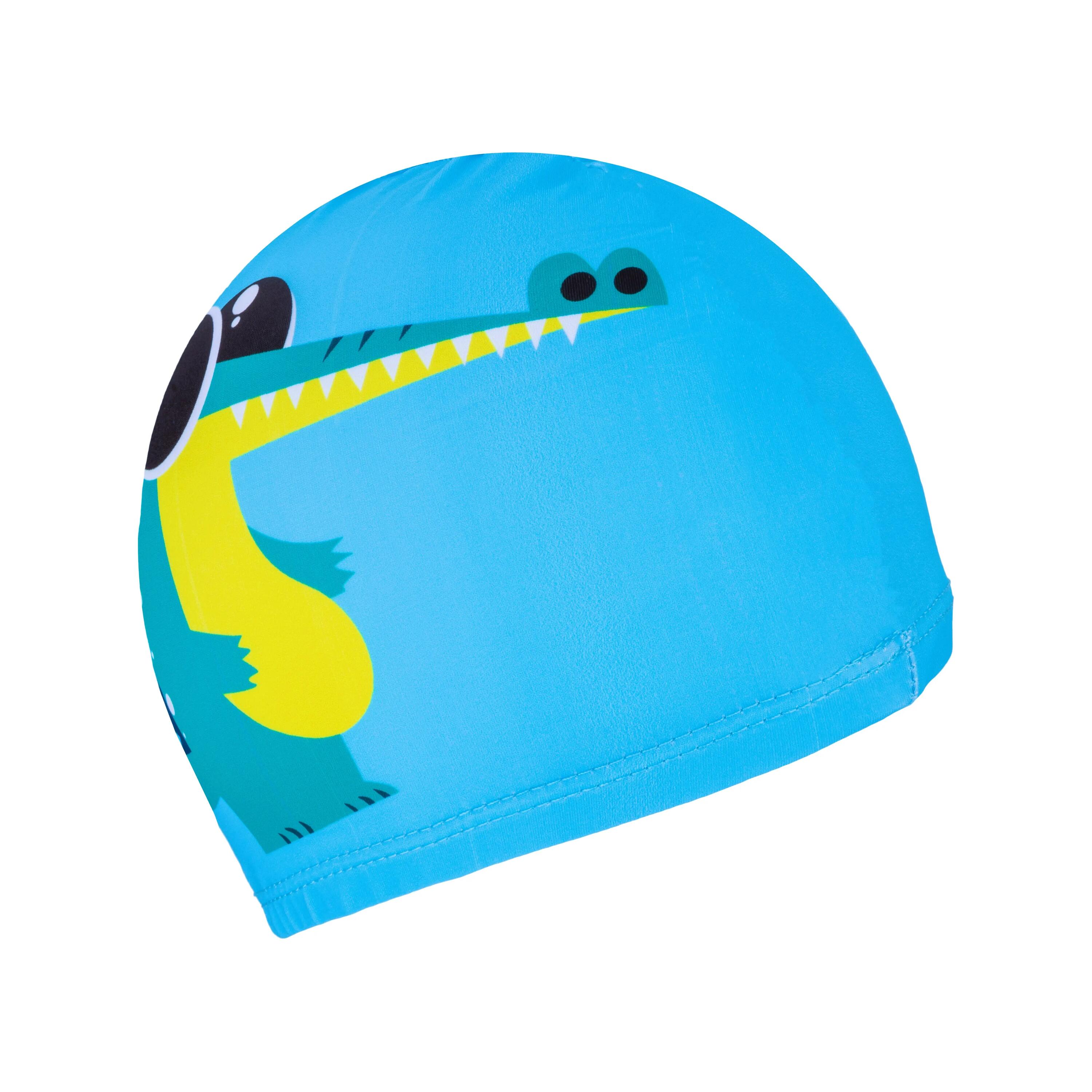 Czepek pływacki materiałowy dla dzieci na basen Aqua-Sport Polyester Printed Cap 2/2