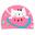 Aqua-Sport czepek junior polyester printed kitty pink AS8635