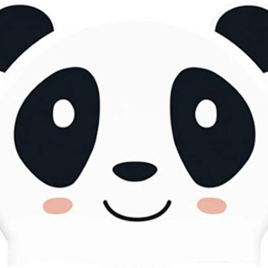 Aqua-Sport czepek junior silikonowy panda white-multi AS8671 19,5x22,5cm 50g
