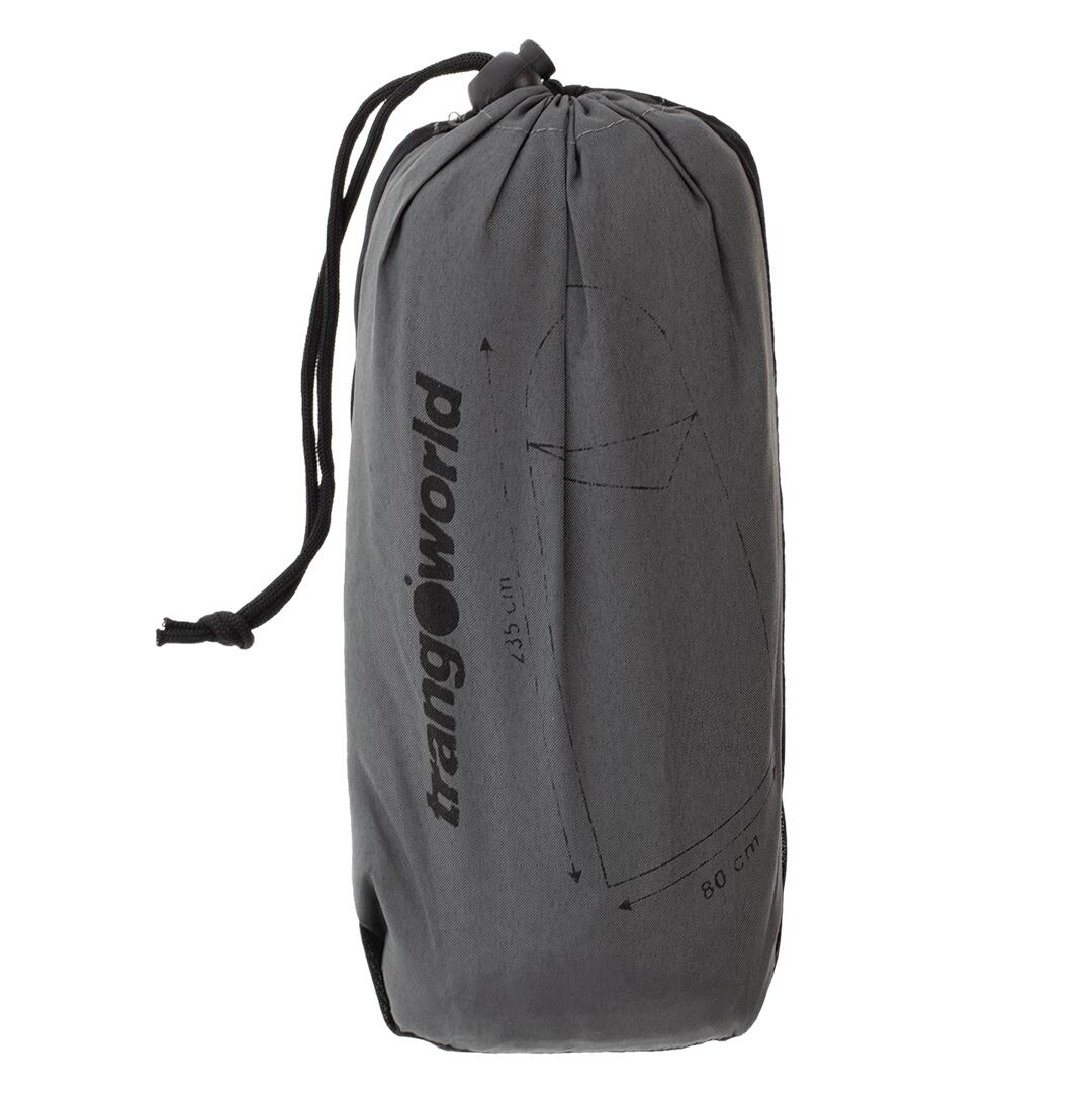 Sábana de saco de dormir Trangoworld Sabana natural vd Gris 2/2
