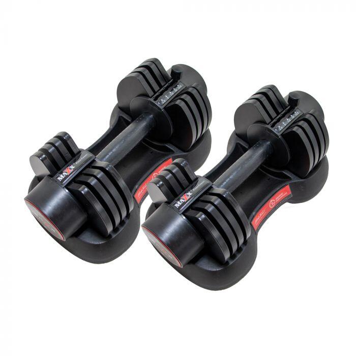 MAXX 12.5KG ADJUSTABLE DUMBELL 1 PAIR