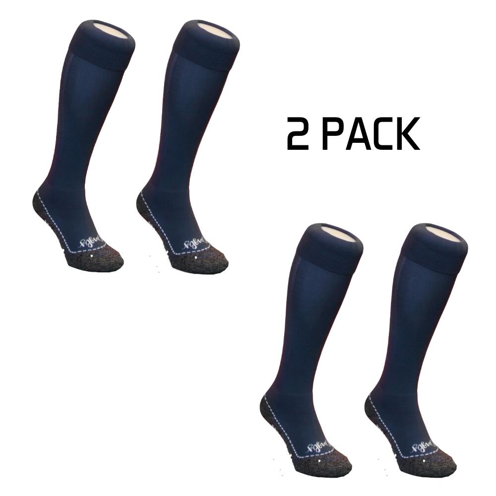 HINGLY Hingly lange sportsokken 2-pack Grijs Blauw