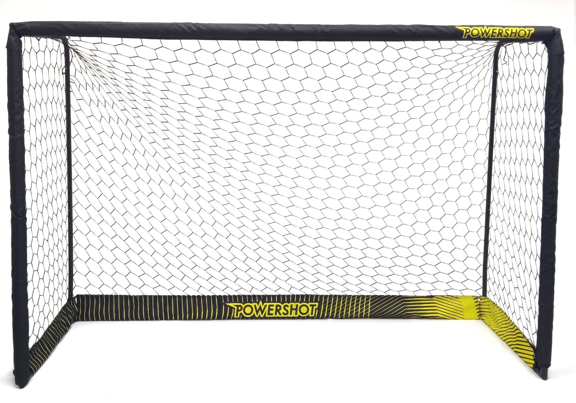 POWER SHOT Zwart stalen voetbaldoel - 2,4 x 1,6m