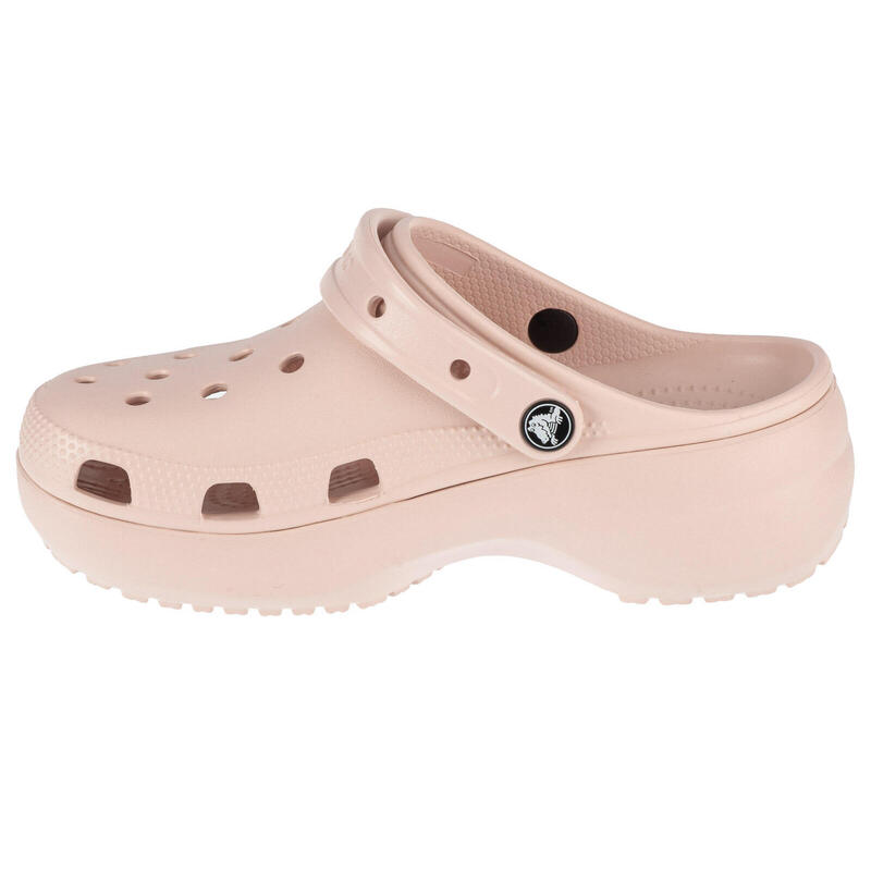 Chanclas Mujer Crocs Classic Platform Clog W Nude