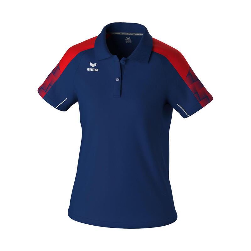 Tricou polo Erima Evo Star Multicolor - material funcțional, croială raglan