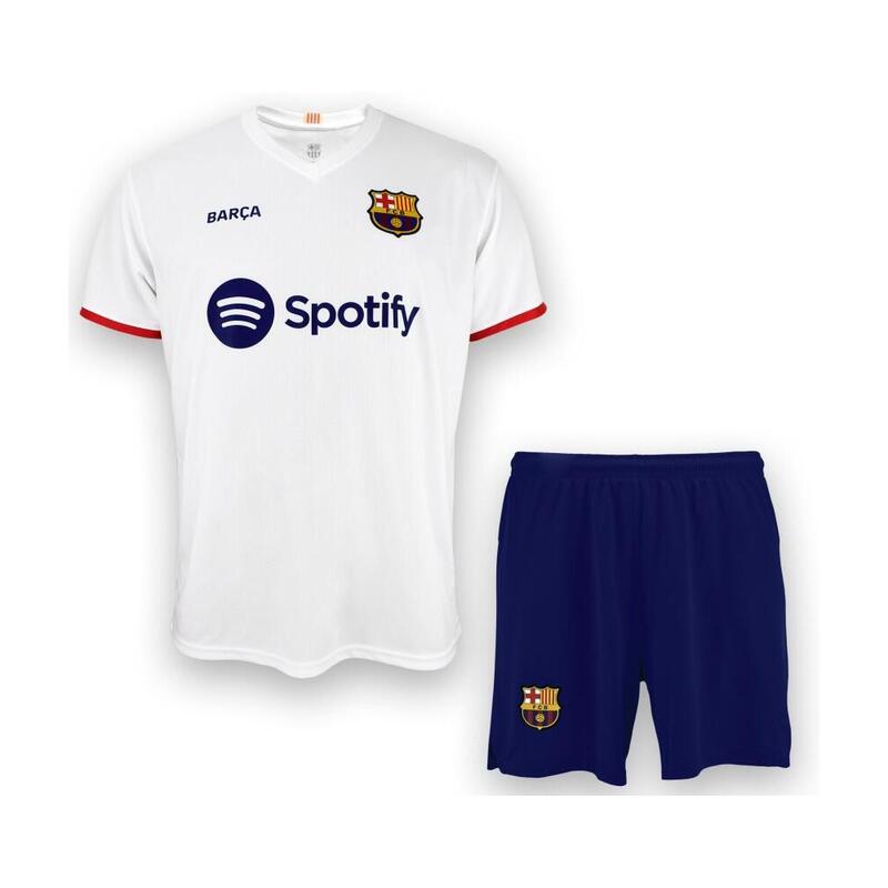 Conjunto Fútbol FC Barcelona 2ª Equipación Réplica Oficial Sin Dorsal