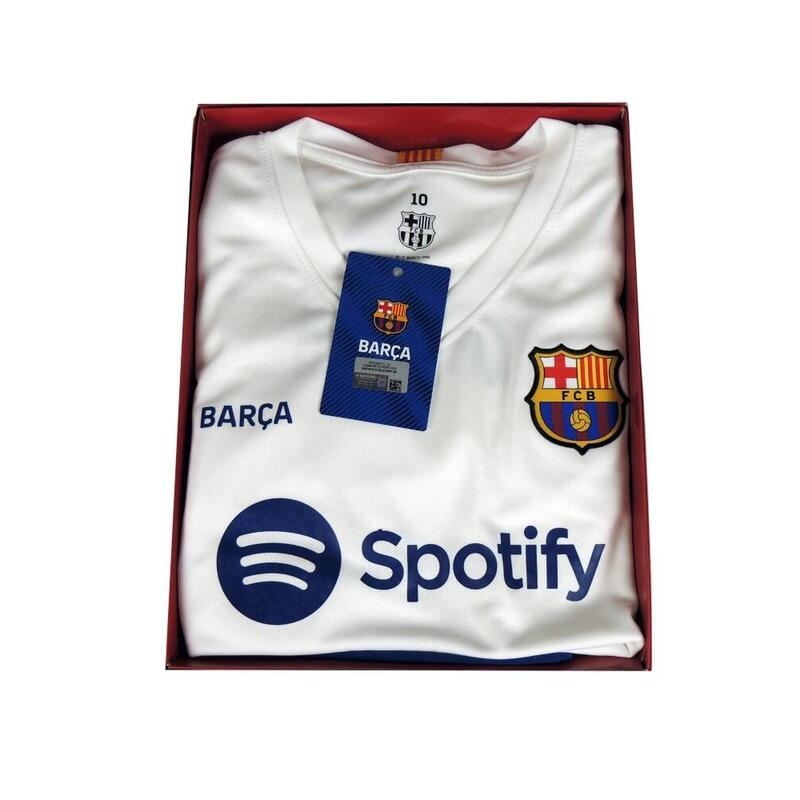 Conjunto Fútbol FC Barcelona 2ª Equipación Réplica Oficial Con Gavi