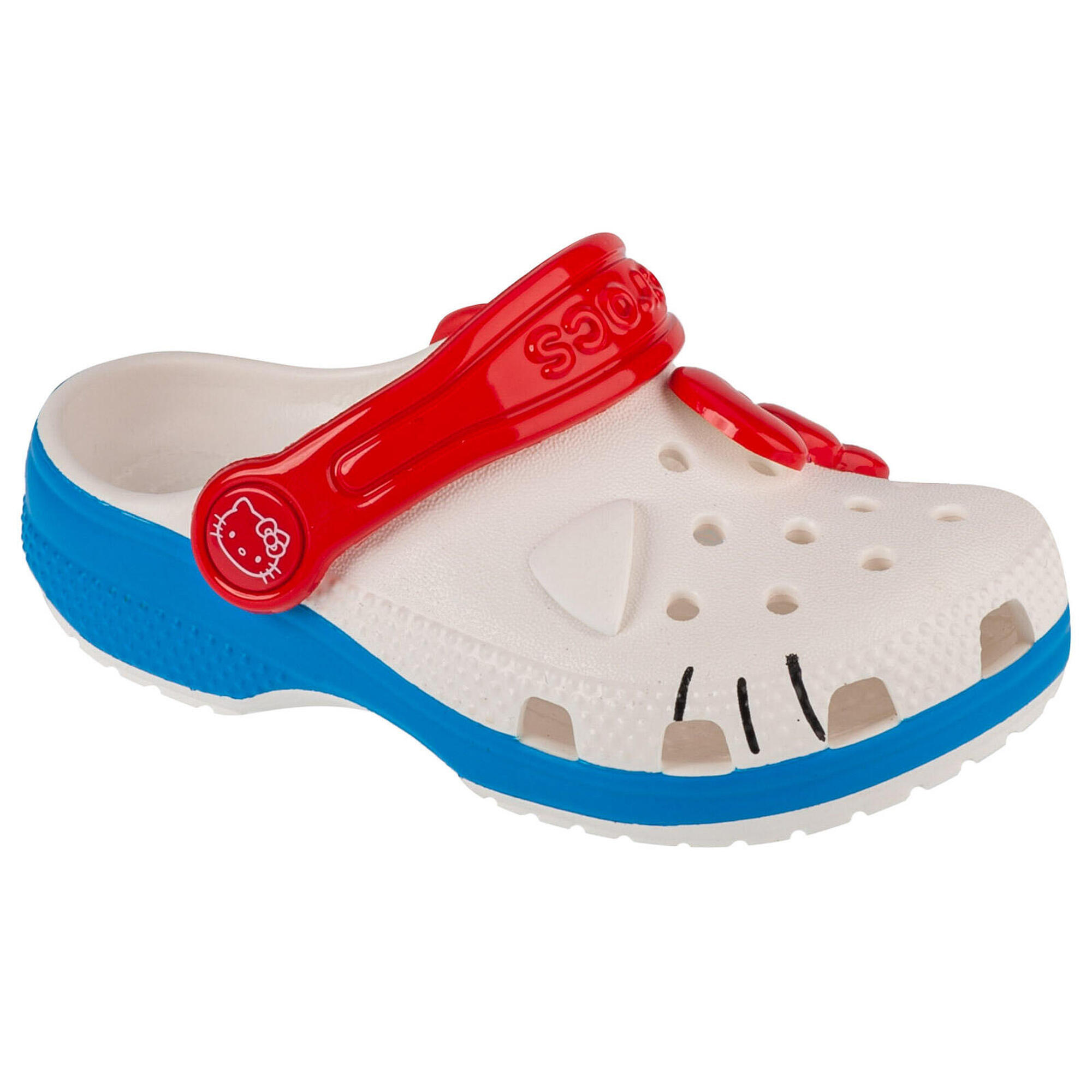 Crocs - Chaussons Pour Enfants Crocs Classic Hello Kitty Iam Clog T - Sabots - Blanc|bleu - 27 - Decathlon