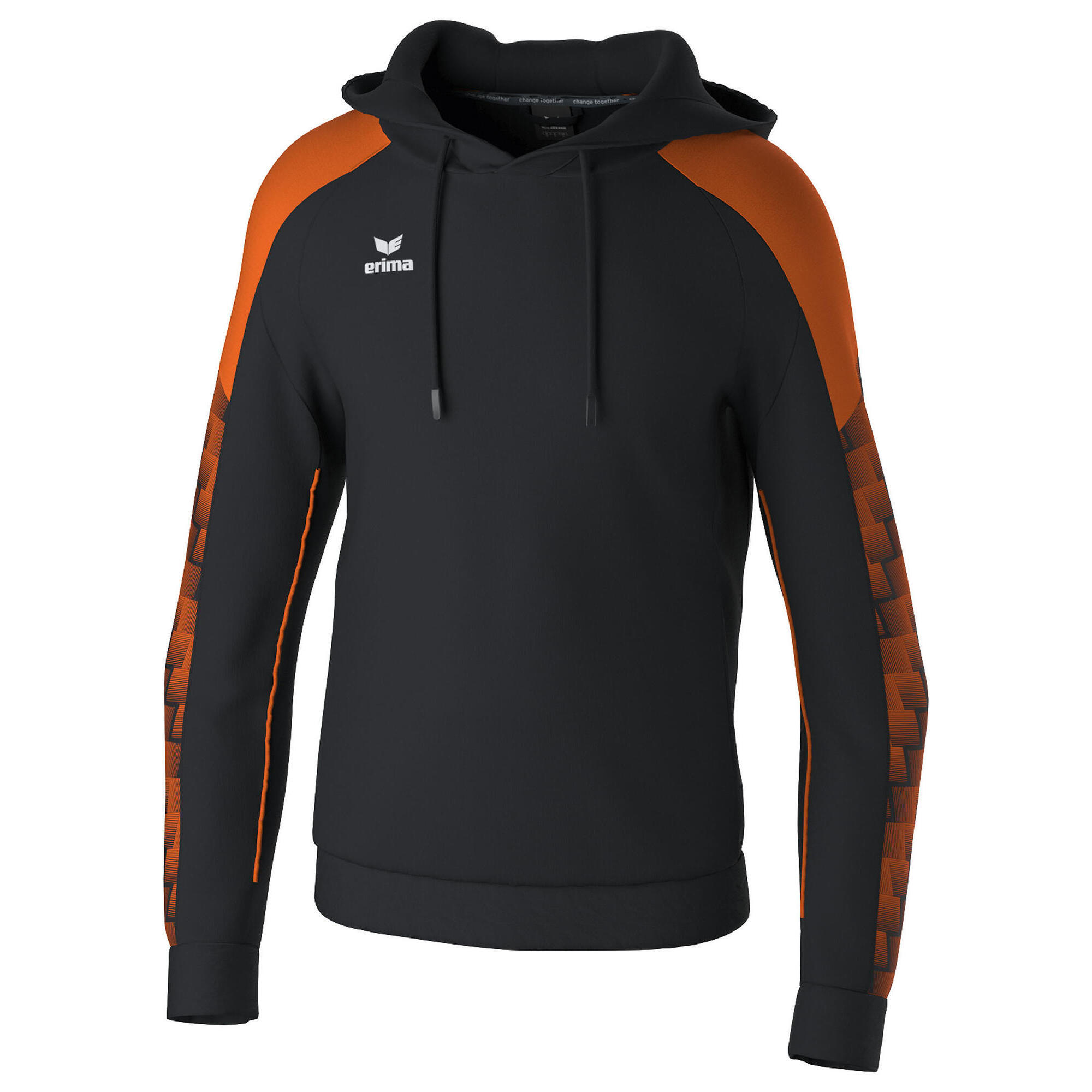 Erima - Sweatshirt À Capuche Enfant Erima Evo Star - Pull - Noir|orange - Decathlon