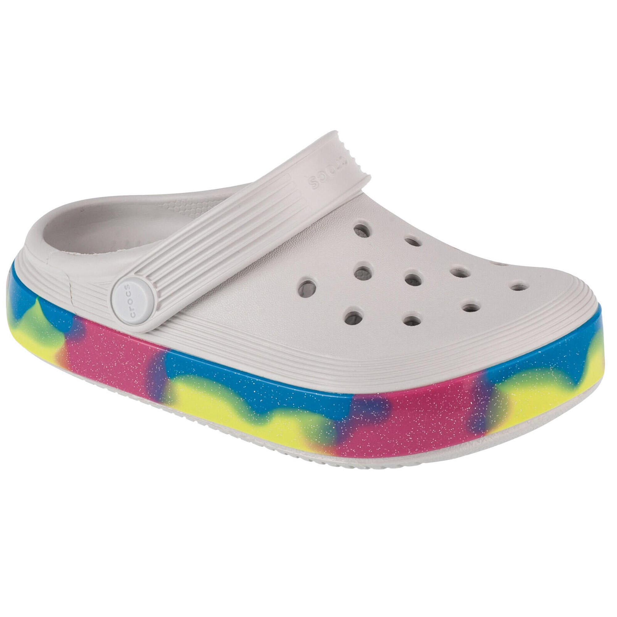 Crocs - Chaussons Pour Enfants Crocs Off Court Glitter Band Kids Clog - Sabots - Blanc - 32/33 - Decathlon