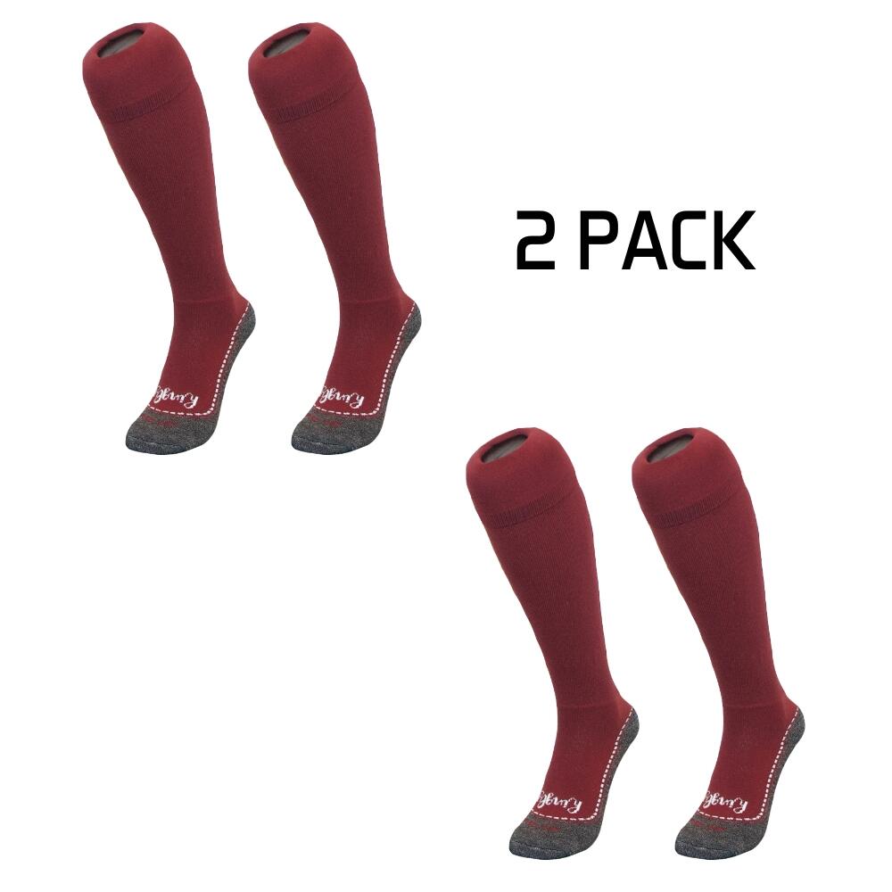 HINGLY Hingly lange sportsokken 2-pack Bordeaux