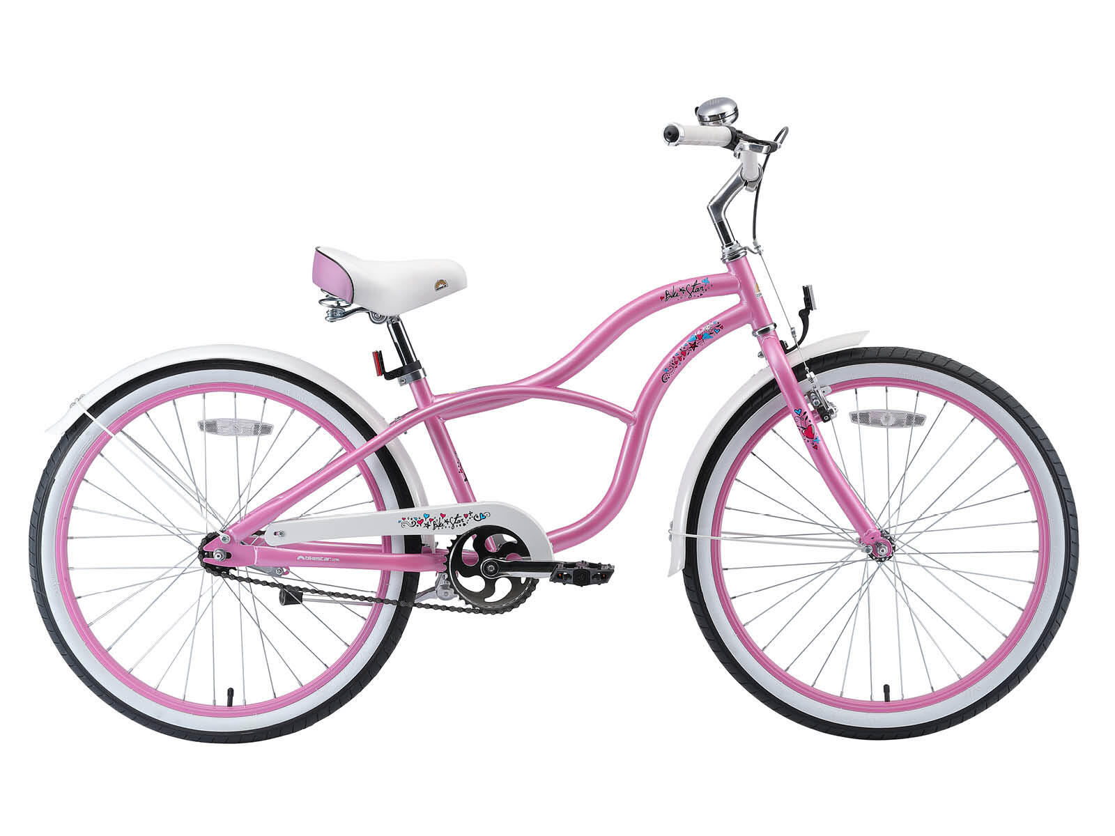 BIKESTAR Bikestar kinderfiets Cruiser 24 inch roze