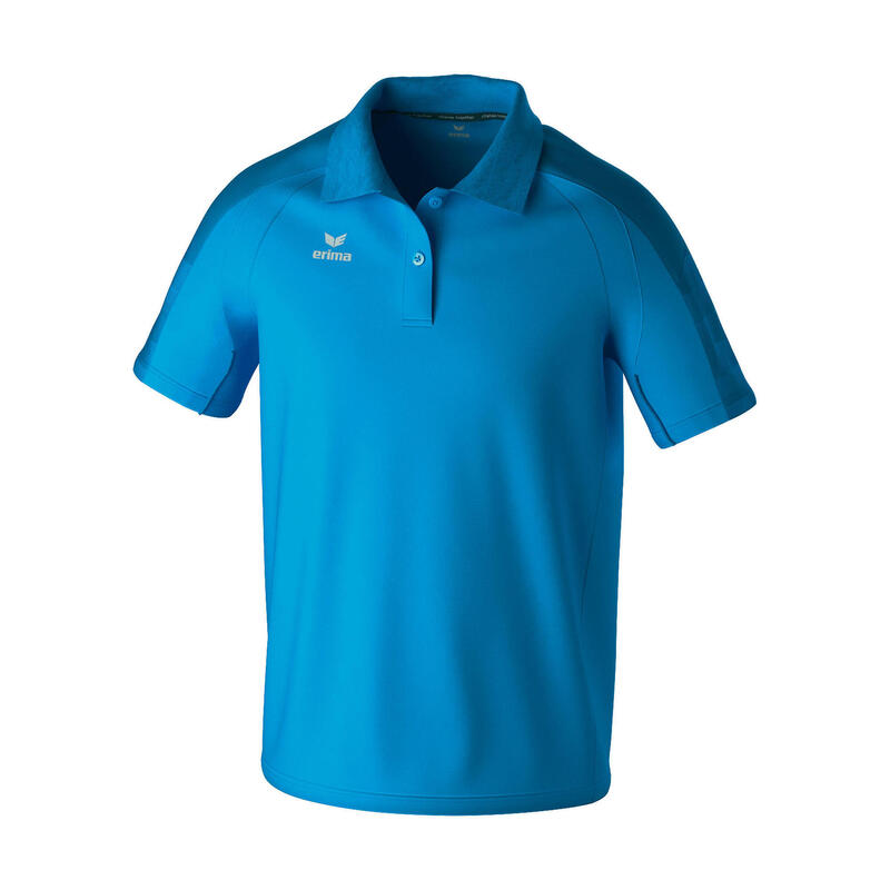 Tricou polo Erima Evo Star Multicolor - material funcțional, croială raglan