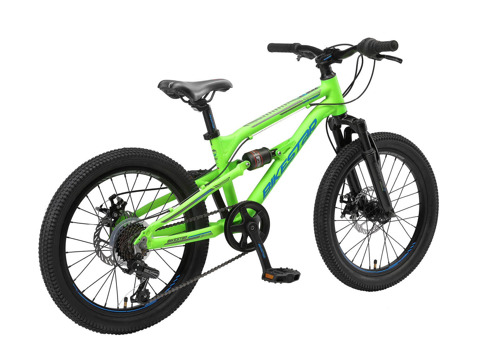 Bikestar kinderfiets MTB Fully 7speed 20inch zwart 3/7