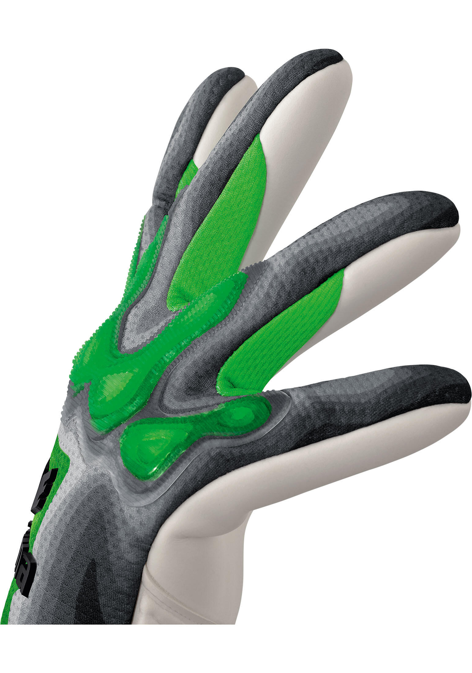 Erima Flex-Ray Match Eco Keepershandschoenen - Grijs / Groen maat 10 3/5