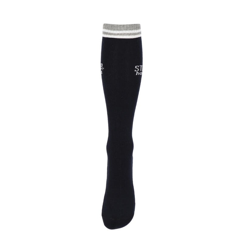 Chaussettes d'équitation, lot de 4 Born To Ride Horses Marine