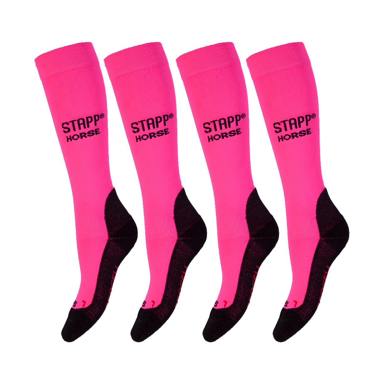 Stapp Horse - Chaussettes D'Équitation, Lot De 4 Deocell Rose - Chaussettes - Rose - 39/42 - Decathlon