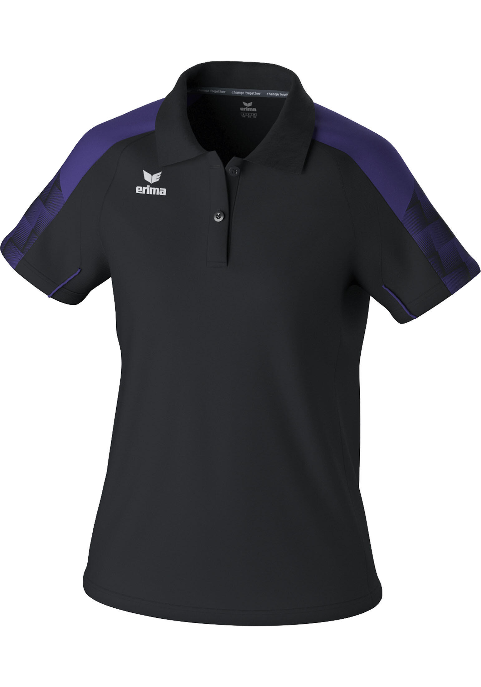 Tricou polo Erima Evo Star Multicolor - material funcțional, croială raglan