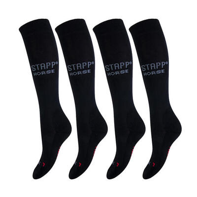 Reitsocken 4er-Pack Deocell Schwarz