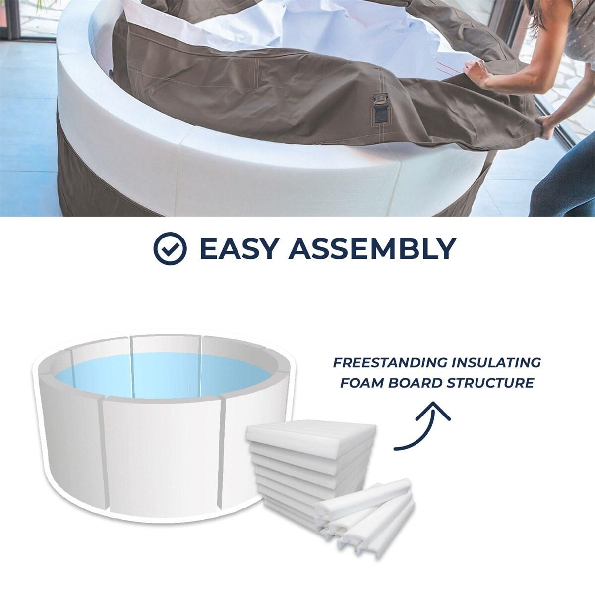 Spa Semi-rigide Vita Premium avec Mobilier x 5 - 184 x 73 cm - 5 personnes 7/7