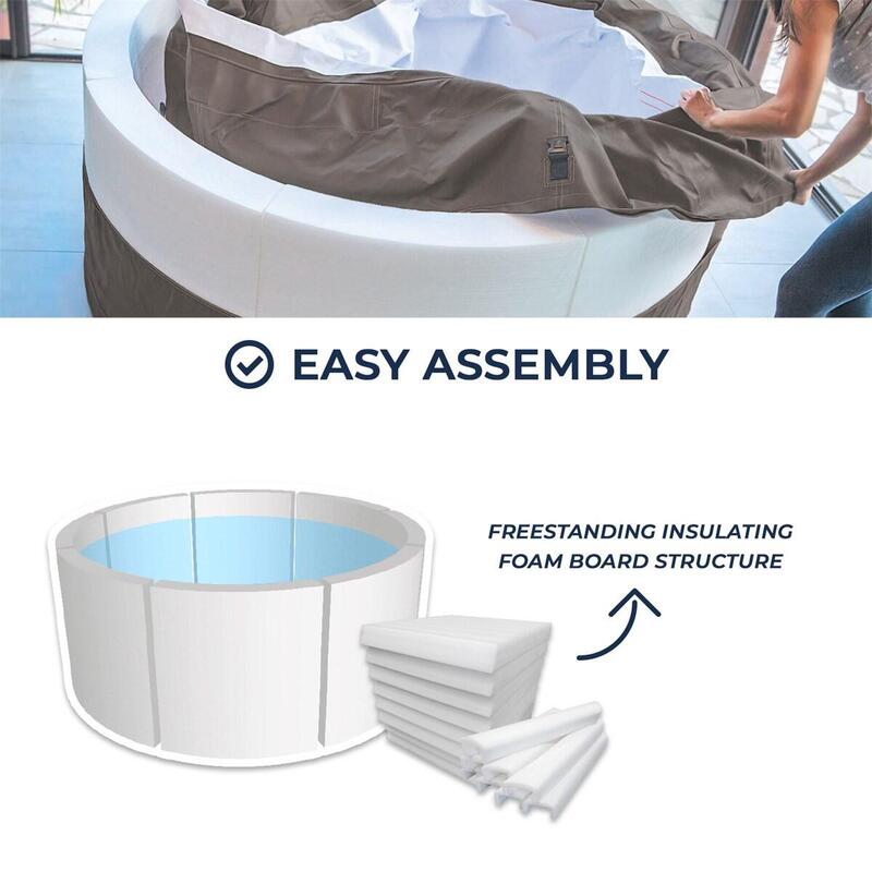 Vita Premium Spa semi-rigid cu mobilier x 5 - 184 x 73 cm - 5 persoane