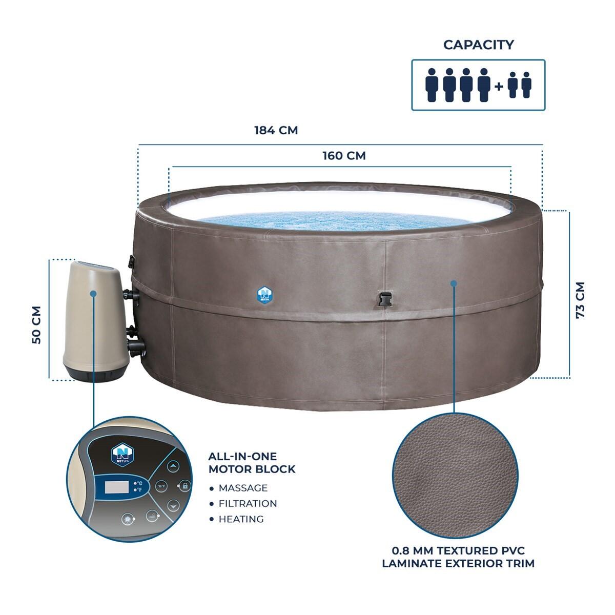 Spa półsztywne Vita Premium z meblami x 5 - 184 x 73 cm - 5 osób