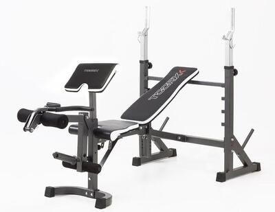WBX 90 panca porta bilanciere richiudibile con Leg Extension e Arm Curl TOORX