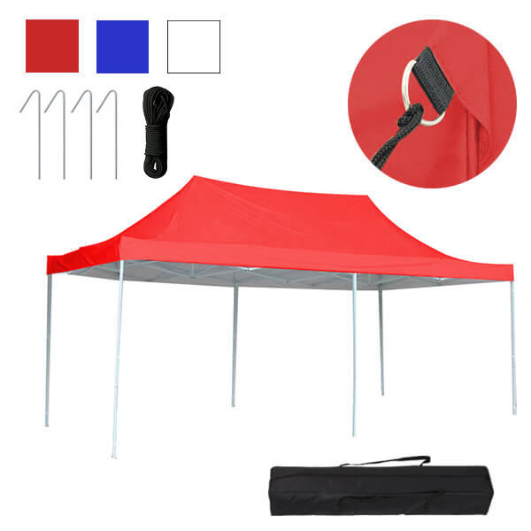 Pavilion pliant 2,9x5,7m-albastru, cu geanta de transport