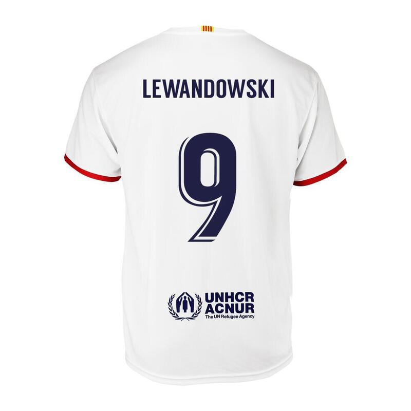 Camiseta Fútbol Lewandowski FC Barcelona 2ª Equipación Réplica Oficial