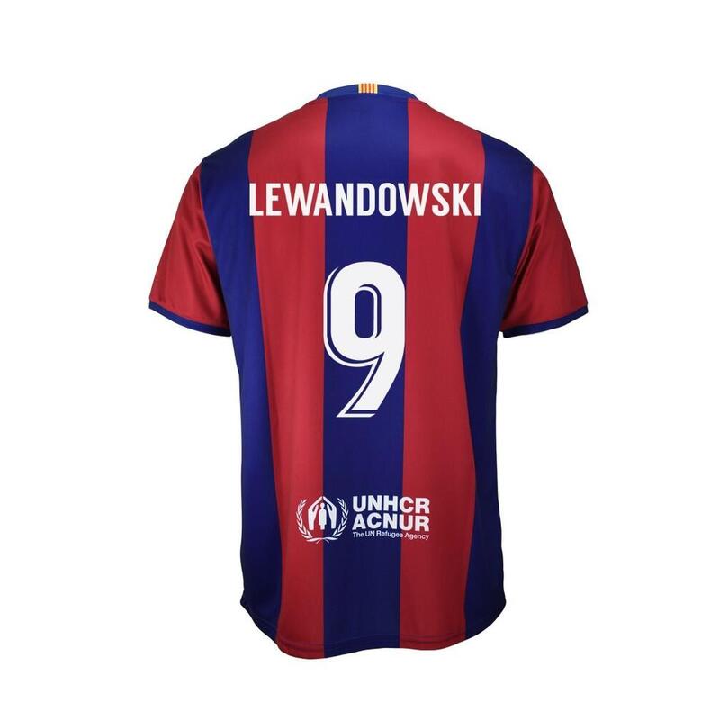 Camiseta Fútbol Lewandowski FC Barcelona 1ª Equipación Réplica Oficial