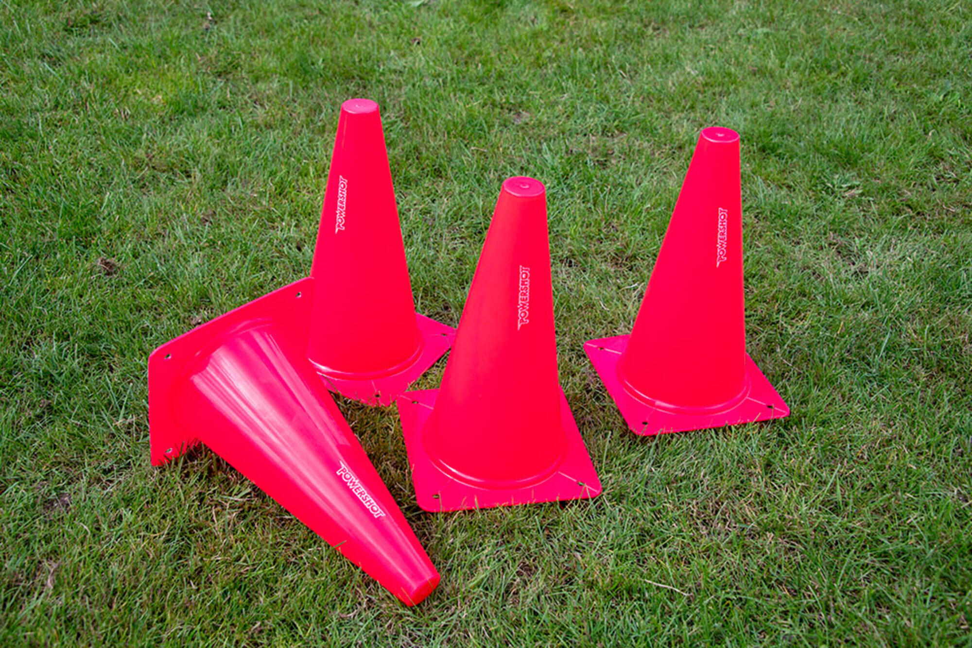 Lot de 4 cônes flexibles de délimitation - 30cm - Rose 2/3
