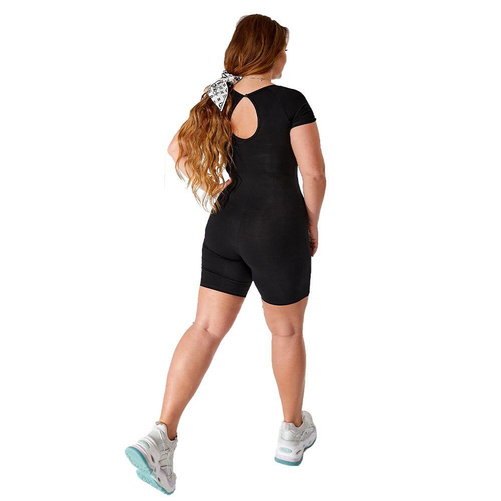 Combinaison yoga Samarali Jupiter en coton 90% - col bateau, manches courtes 2/7
