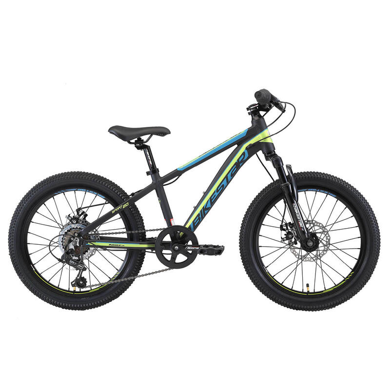 VTT 20" aluminium, vélo enfant 6 ans, semi-rigide, 21 vitesses, frein à disque