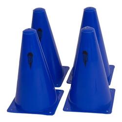 Set van 4 grenskegels - 23cm BLAUW