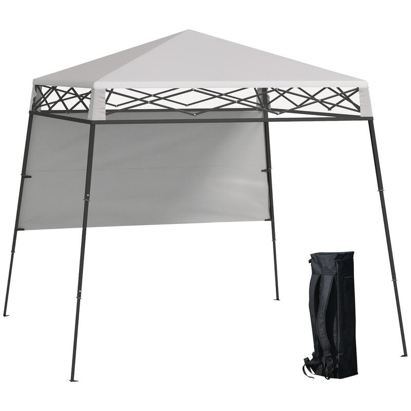 Carpa para eventos deportivos Outsunny 220x220x200 cm Blanco