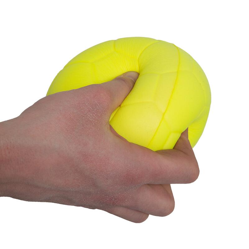 13,4cm schuimrubberen voetbal - Geel