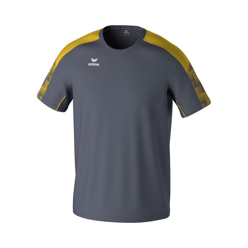 Tricou Erima Evo Star Multicolor cu guler rotund, material ușor funcțional.