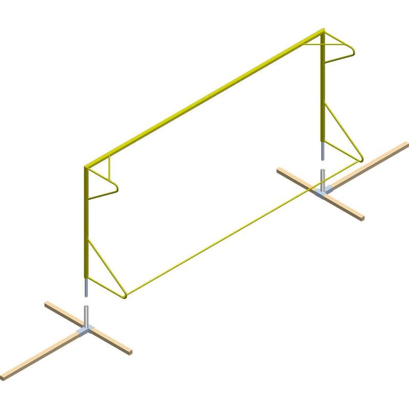 Branky na plážový fotbal 5,5 X 2,2 m k zapečetění - Pár branek