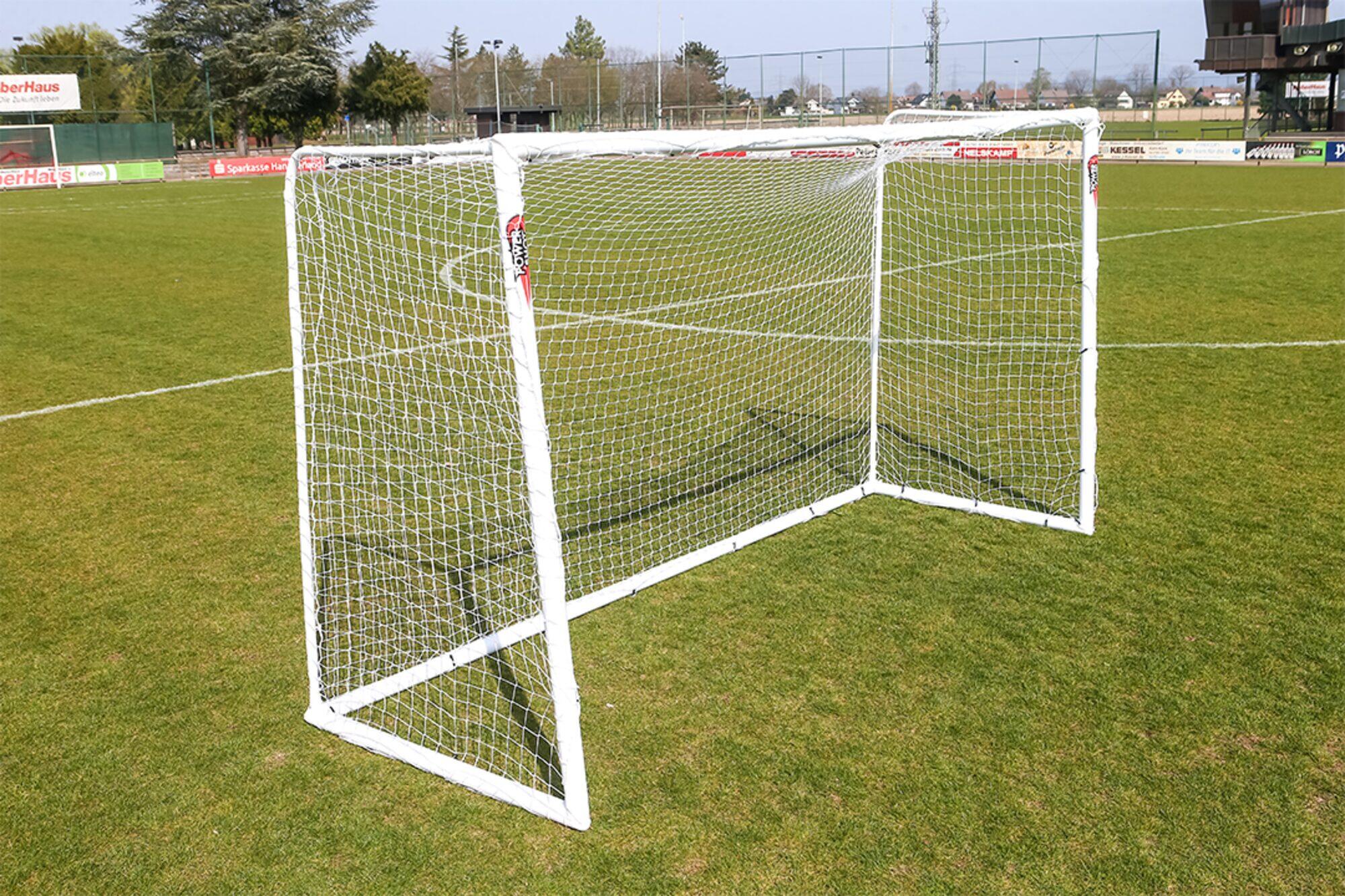Porta da calcio da 3,7 x 2 m con pallone di misura 4 4/4
