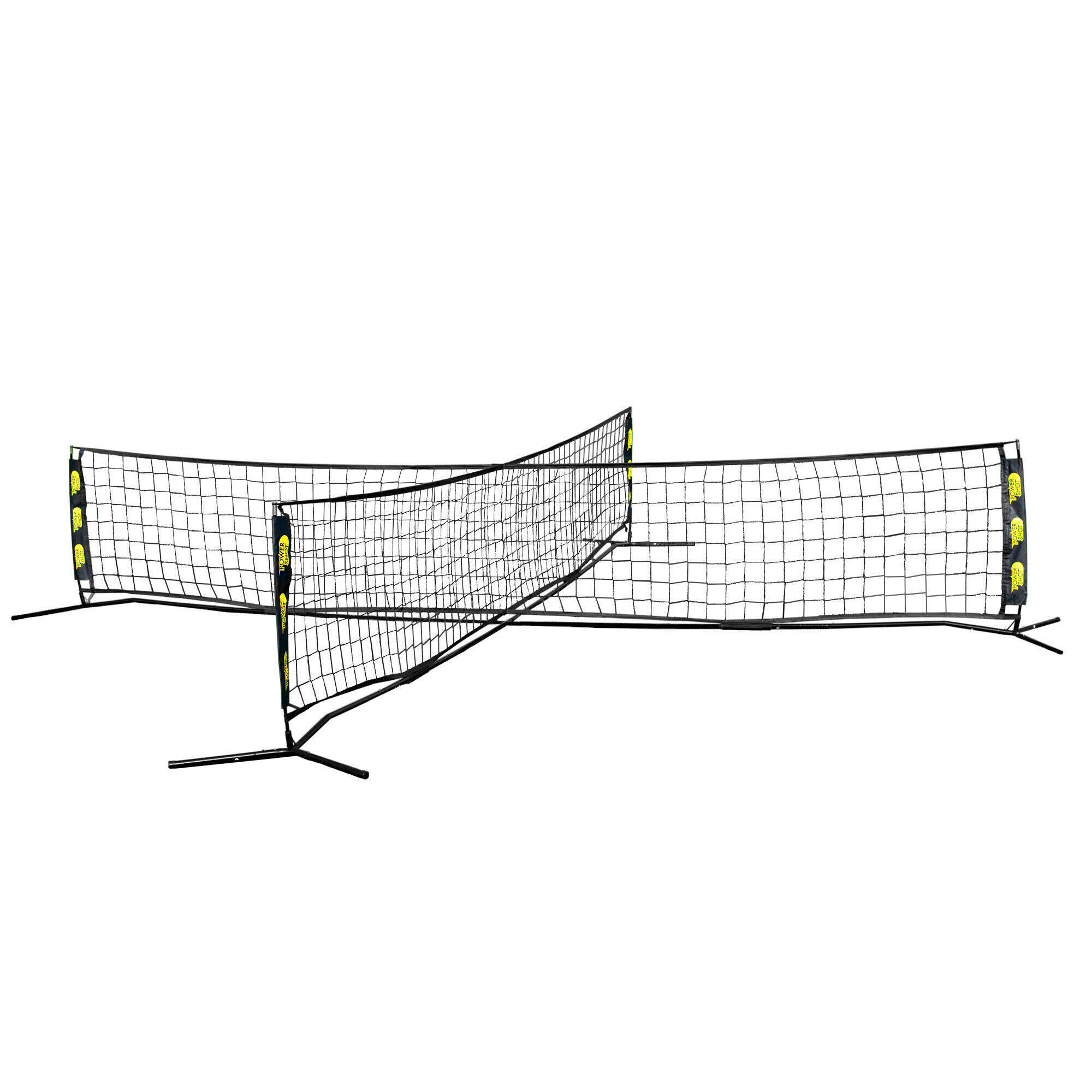 Power Shot - Filet De Tennis Ballon 4 Personnes - Filet De Tennis - Noir - Taille Unique - Decathlon