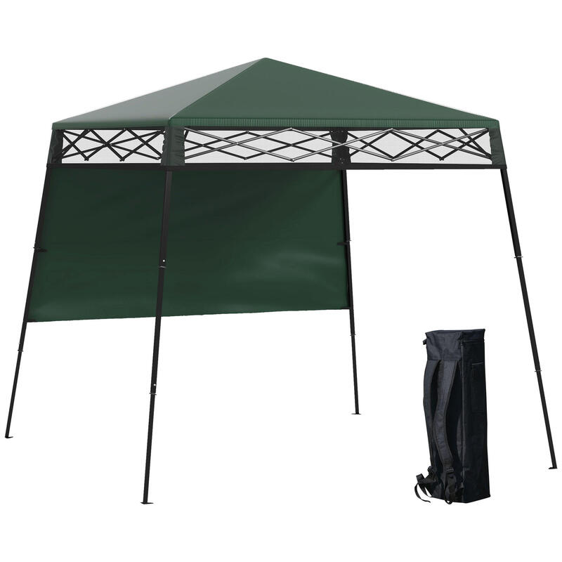 Carpa para eventos deportivos Outsunny 220x220x200 cm Verde